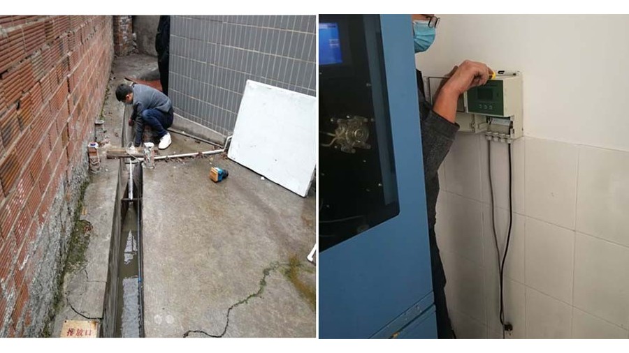 案例说明-重庆市第五人民医院超声波明渠米兰（中国）施工现场